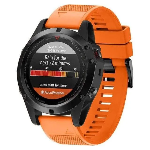26 mm weiches Silikon-Uhrenarmband für Garmin Fenix ​​5X/Fenix ​​3/Fenix ​​3HR Uhrenarmband, Ersatzteile