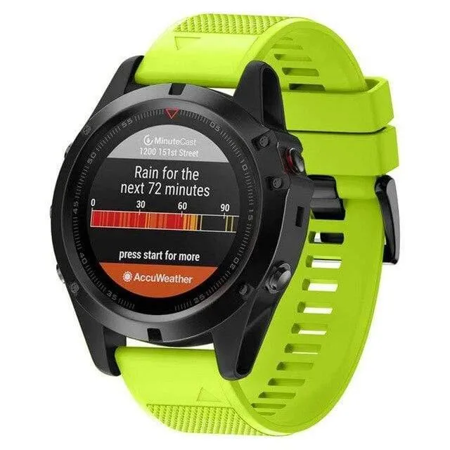 26 mm weiches Silikon-Uhrenarmband für Garmin Fenix ​​5X/Fenix ​​3/Fenix ​​3HR Uhrenarmband, Ersatzteile