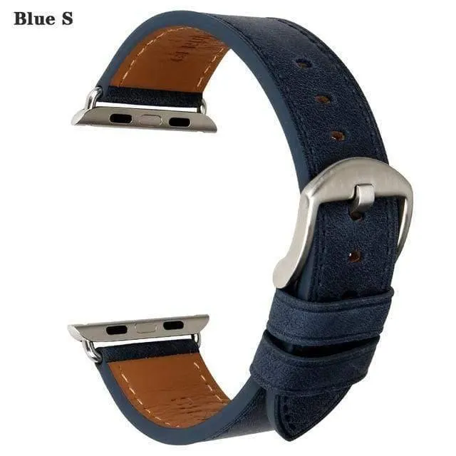 Lederarmband Ersatz für Apple Uhrenarmband 44mm 40mm 42mm 38mm Serie 4 3 2 1 iWatch Armband