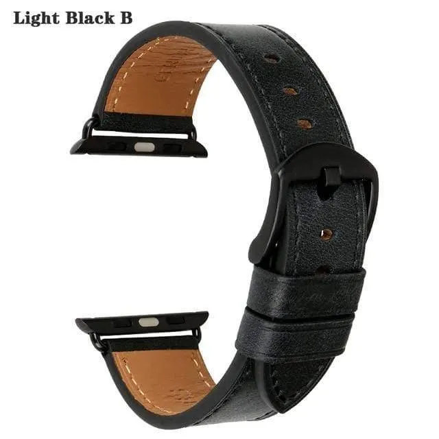Lederarmband Ersatz für Apple Uhrenarmband 44mm 40mm 42mm 38mm Serie 4 3 2 1 iWatch Armband