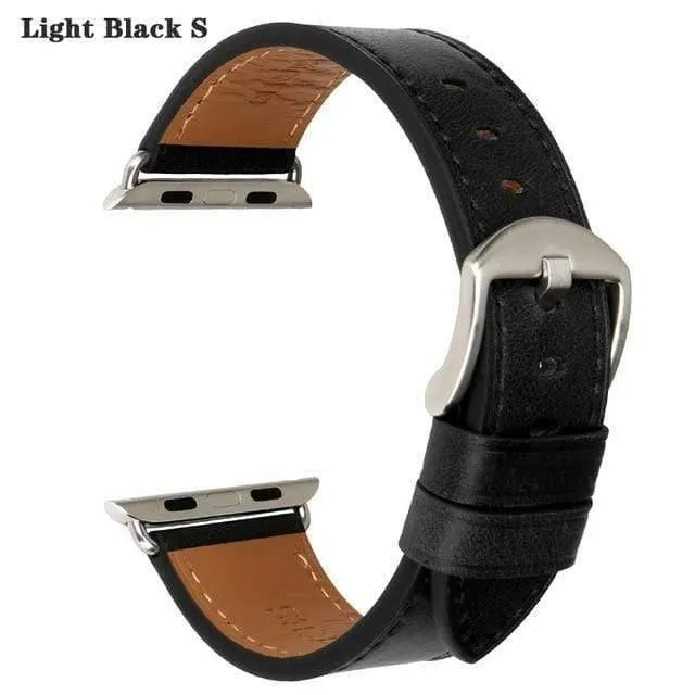 Lederarmband Ersatz für Apple Uhrenarmband 44mm 40mm 42mm 38mm Serie 4 3 2 1 iWatch Armband