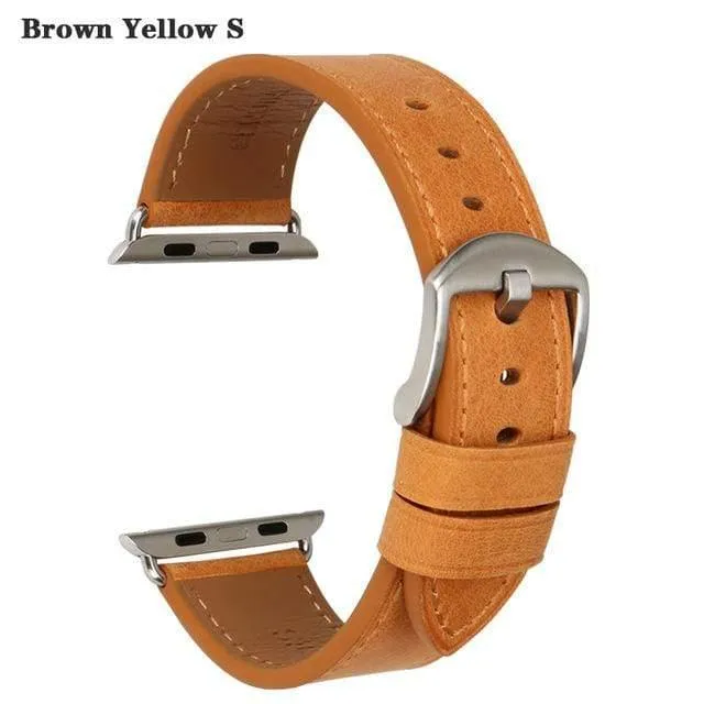 Lederarmband Ersatz für Apple Uhrenarmband 44mm 40mm 42mm 38mm Serie 4 3 2 1 iWatch Armband