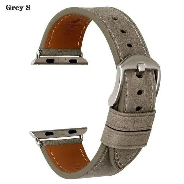 Lederarmband Ersatz für Apple Uhrenarmband 44mm 40mm 42mm 38mm Serie 4 3 2 1 iWatch Armband