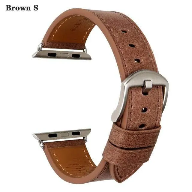 Lederarmband Ersatz für Apple Uhrenarmband 44mm 40mm 42mm 38mm Serie 4 3 2 1 iWatch Armband