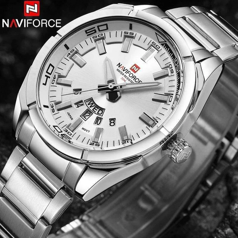 Herrenuhren Luxus Sport Quarz 30M Wasserdichte Uhren Herren Edelstahlband Auto Datum Armbanduhren Uhren