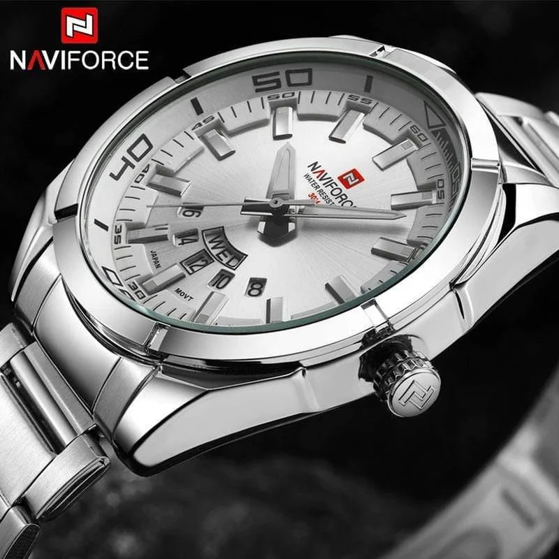Herrenuhren Luxus Sport Quarz 30M Wasserdichte Uhren Herren Edelstahlband Auto Datum Armbanduhren Uhren
