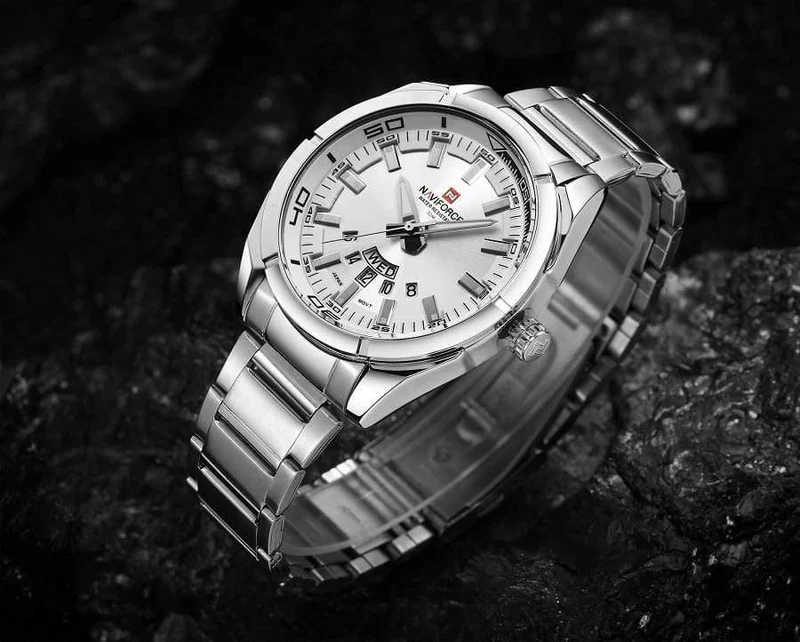 Herrenuhren Luxus Sport Quarz 30M Wasserdichte Uhren Herren Edelstahlband Auto Datum Armbanduhren Uhren