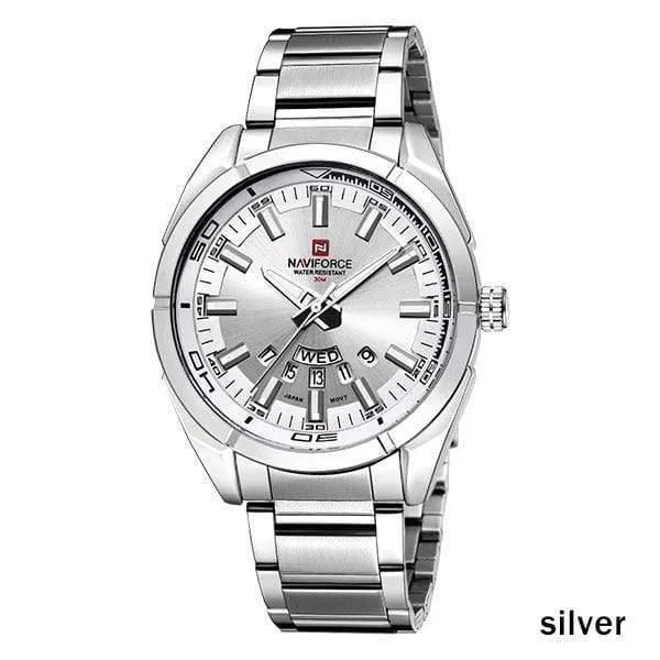 Herrenuhren Luxus Sport Quarz 30M Wasserdichte Uhren Herren Edelstahlband Auto Datum Armbanduhren Uhren