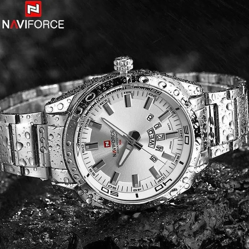 Herrenuhren Luxus Sport Quarz 30M Wasserdichte Uhren Herren Edelstahlband Auto Datum Armbanduhren Uhren