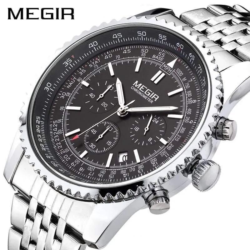Herrenuhr Edelstahl Quarzuhren Herren Top Marke Luxusuhr Herren Relogio Masculino Erkek Kol Saati