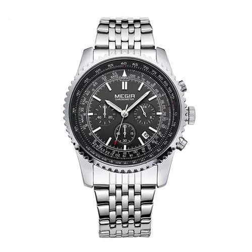 Herrenuhr Edelstahl Quarzuhren Herren Top Marke Luxusuhr Herren Relogio Masculino Erkek Kol Saati