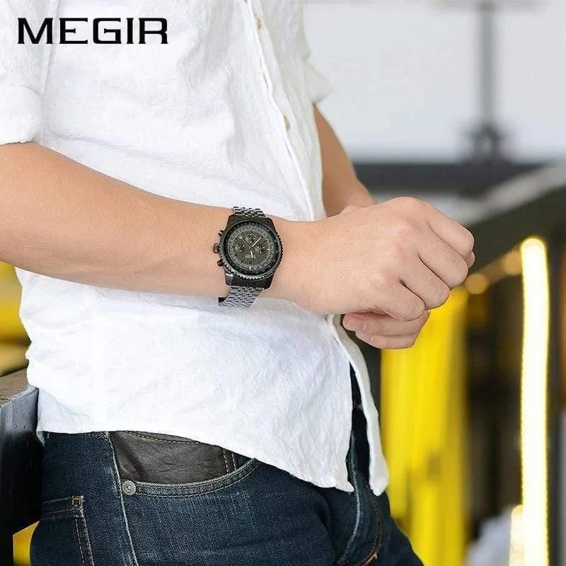 Herrenuhr Edelstahl Quarzuhren Herren Top Marke Luxusuhr Herren Relogio Masculino Erkek Kol Saati
