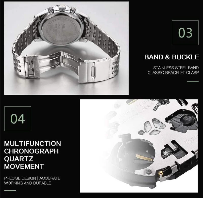 Herrenuhr Edelstahl Quarzuhren Herren Top Marke Luxusuhr Herren Relogio Masculino Erkek Kol Saati