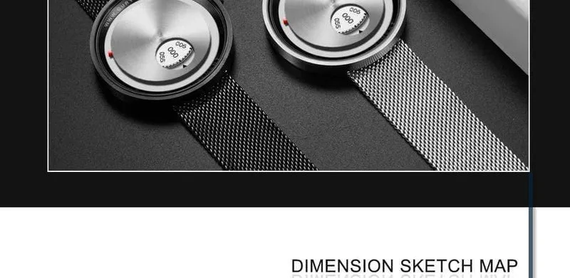 Herrenuhr Milan Strap Armbanduhren Herrenuhren Zifferblatt drehen Sportuhr Free & Drop Versand