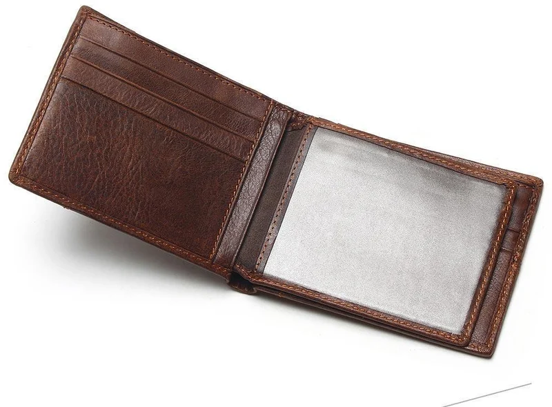 Echtes Leder Männer Brieftaschen Münzfach Reißverschluss Herren Leder Geldbörse mit Münzfach Portfolio Cartera