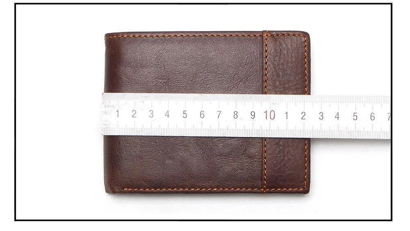 Echtes Leder Männer Brieftaschen Münzfach Reißverschluss Herren Leder Geldbörse mit Münzfach Portfolio Cartera