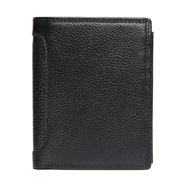 Vintage Herren-Geldbörsen, Crazy Horse-Leder-Geldbörsen für Herren, multifunktionale Herren-Geldbörse mit Münzfach, braune Herren-Geldbörse