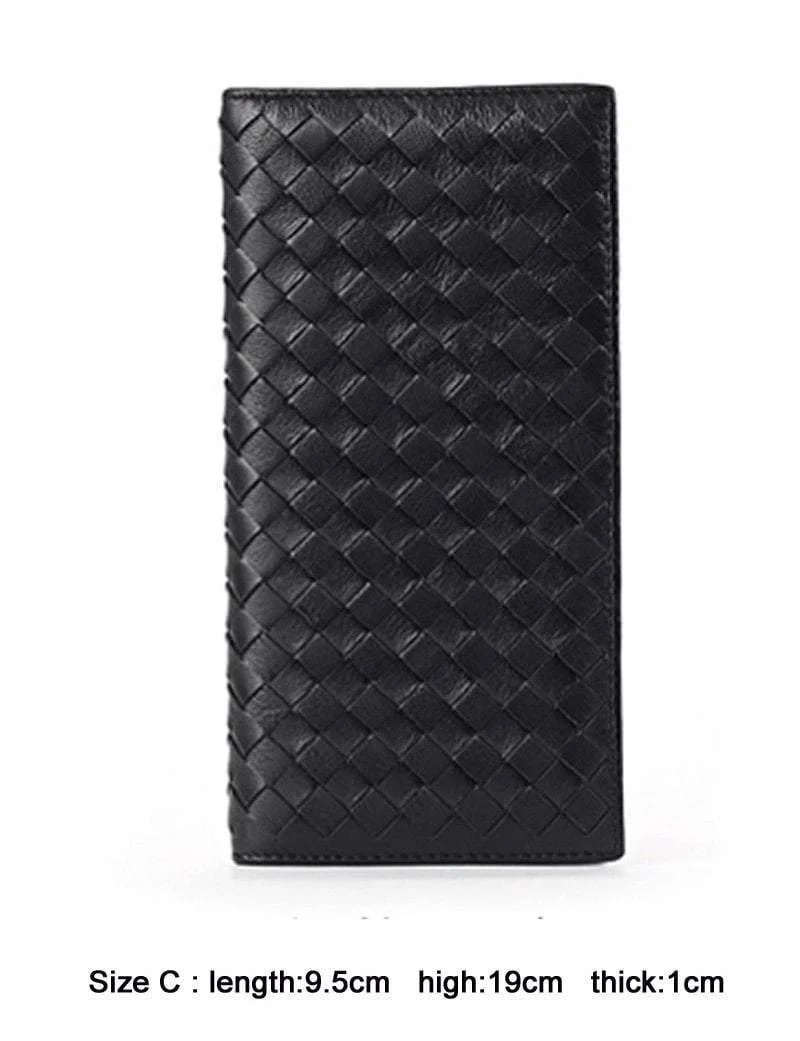 Schaffell Webart Männer Brieftaschen Mode Männlichen Kupplung Brieftasche Aus Echtem Schafsleder Geldbörsen Kartenhalter Geldbörsen Geldbörse