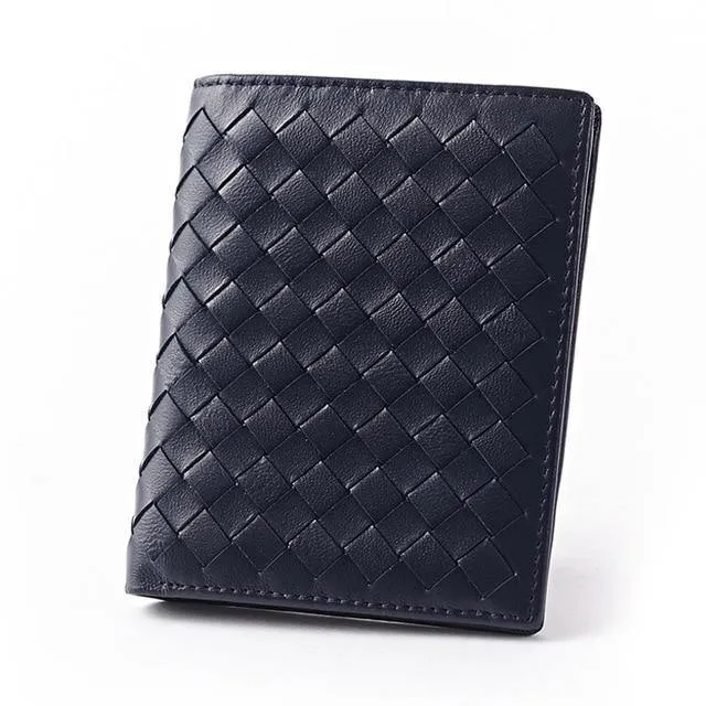 Schaffell Webart Männer Brieftaschen Mode Männlichen Kupplung Brieftasche Aus Echtem Schafsleder Geldbörsen Kartenhalter Geldbörsen Geldbörse