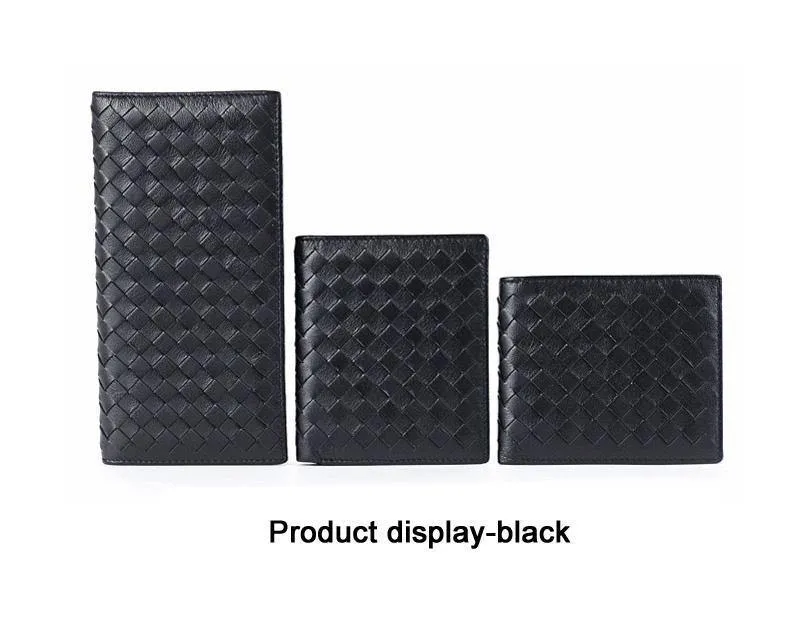 Schaffell Webart Männer Brieftaschen Mode Männlichen Kupplung Brieftasche Aus Echtem Schafsleder Geldbörsen Kartenhalter Geldbörsen Geldbörse