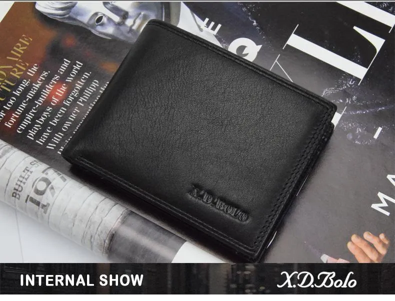 Leder Brieftasche Männer Kurze Leder Geldbörse Mode Design Kleine Brieftaschen Männer Geldbörsen für Mann Kartenhalter