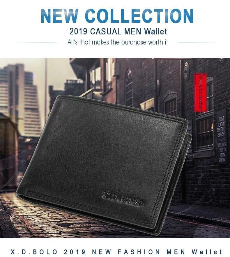 Leder Brieftasche Männer Kurze Leder Geldbörse Mode Design Kleine Brieftaschen Männer Geldbörsen für Mann Kartenhalter