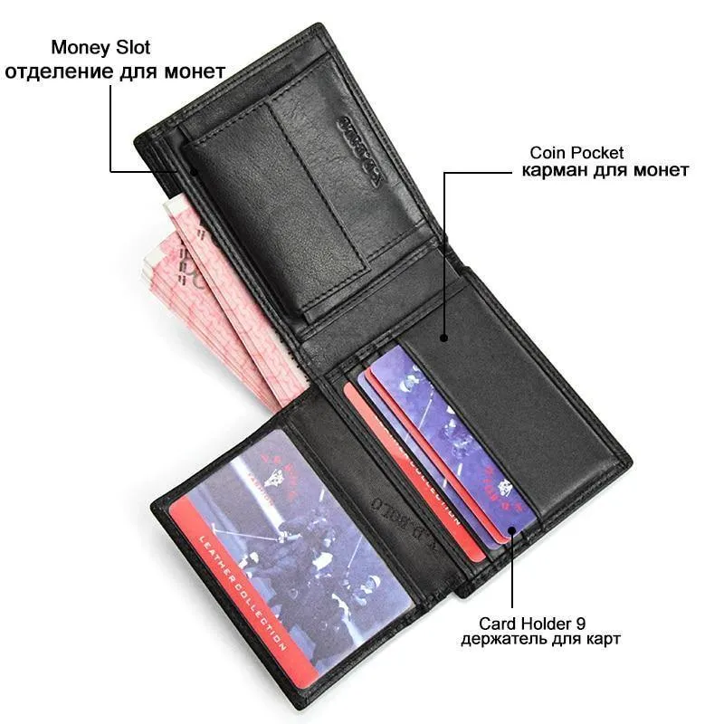 Leder Brieftasche Männer Kurze Leder Geldbörse Mode Design Kleine Brieftaschen Männer Geldbörsen für Mann Kartenhalter