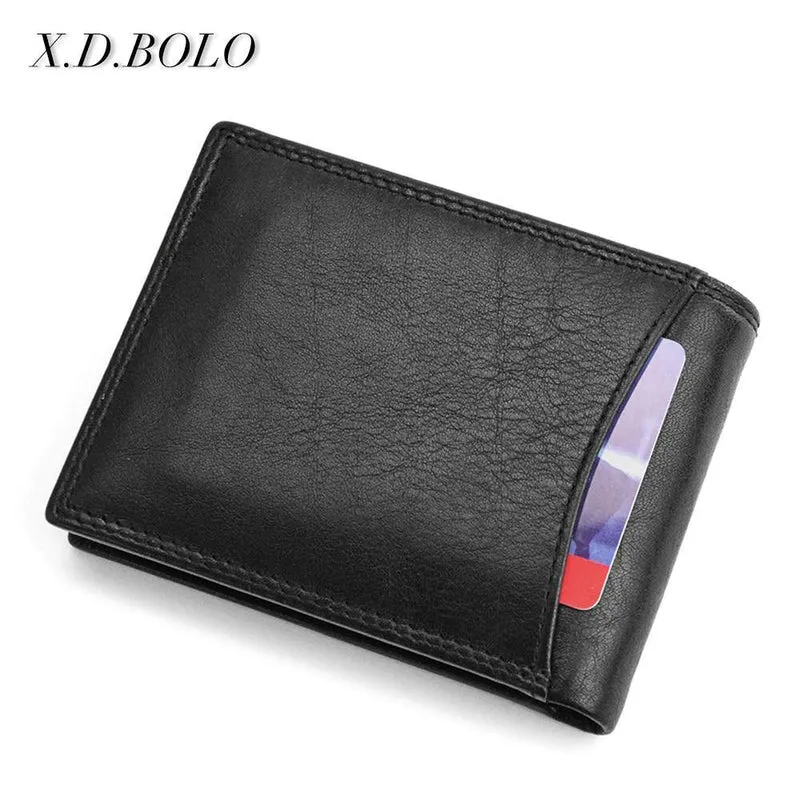 Leder Brieftasche Männer Kurze Leder Geldbörse Mode Design Kleine Brieftaschen Männer Geldbörsen für Mann Kartenhalter