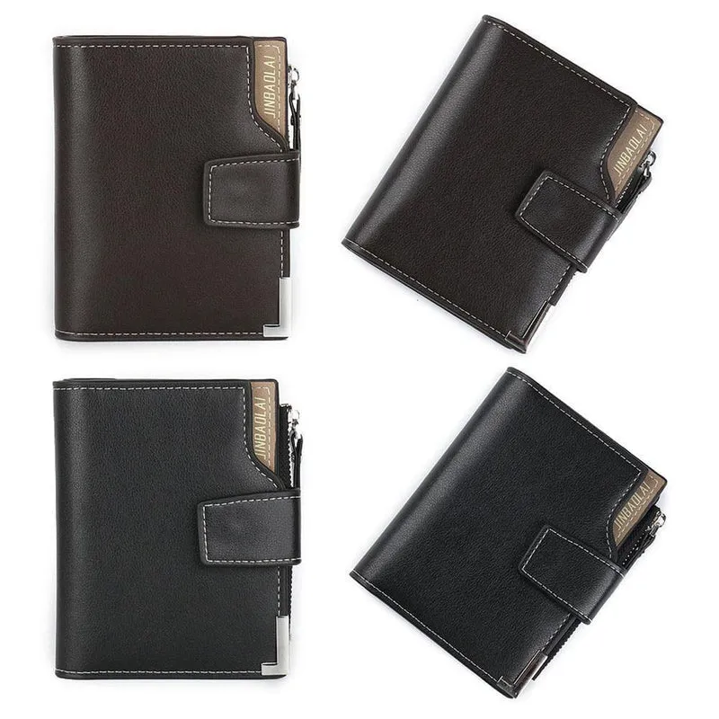 Männer Brieftasche Leder Zipper Bifold ID Kredit männer Karte Halter männlichen Geldbörse Dropshipping neue heißer VERKAUF carteira feminina