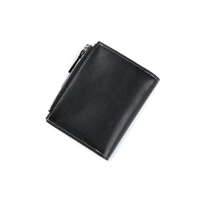Männer Brieftasche Leder Zipper Bifold ID Kredit männer Karte Halter männlichen Geldbörse Dropshipping neue heißer VERKAUF carteira feminina