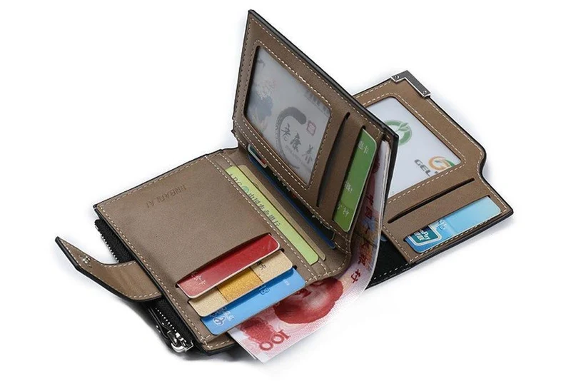 Männer Brieftasche Leder Zipper Bifold ID Kredit männer Karte Halter männlichen Geldbörse Dropshipping neue heißer VERKAUF carteira feminina