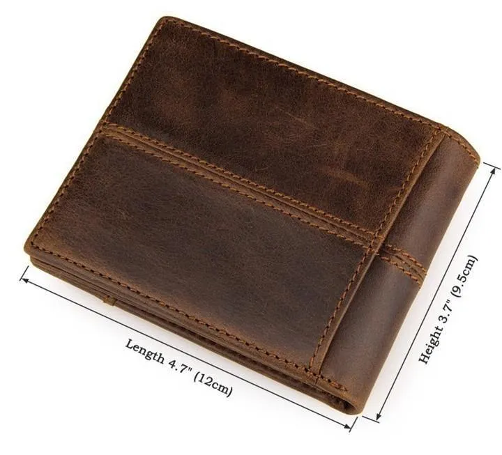 100% hochwertige Kuh echtes Leder Männer Brieftaschen Mode Spleiß Geldbörse Dollar Preis carteira masculina Originalmarke