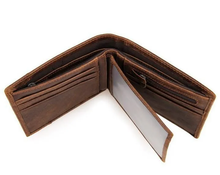 100% hochwertige Kuh echtes Leder Männer Brieftaschen Mode Spleiß Geldbörse Dollar Preis carteira masculina Originalmarke