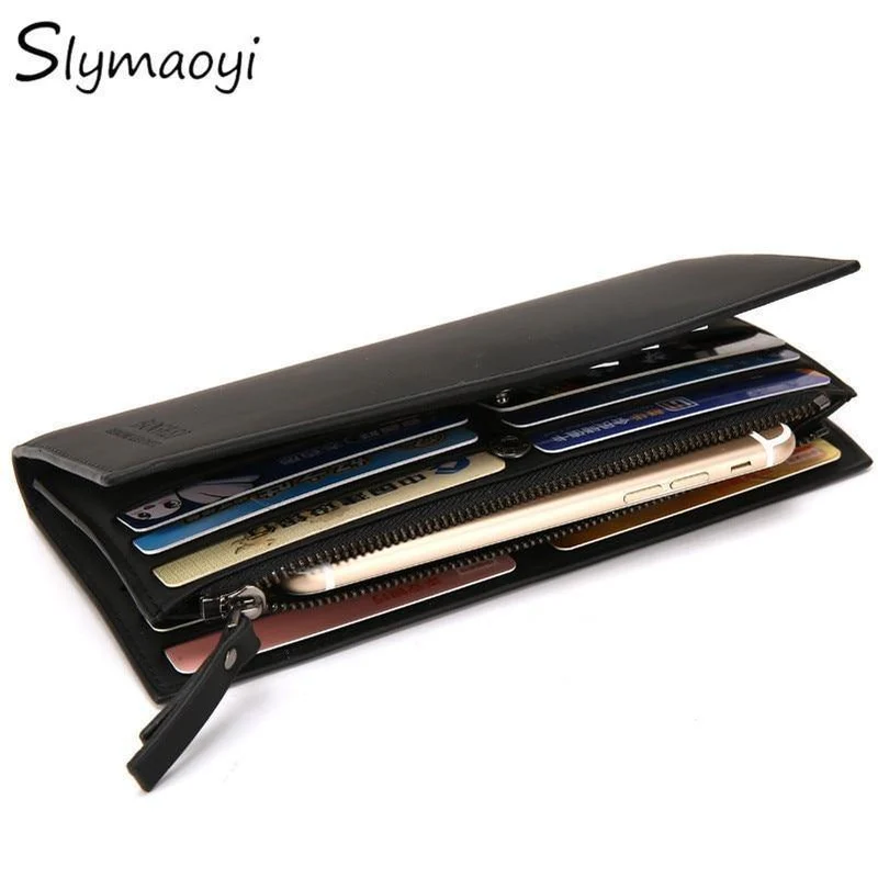 Männer Brieftaschen Casual Brieftasche Männer Geldbörse Clutch Bag Marke Leder Brieftasche lange Design Kartenhalter für Männer carteira