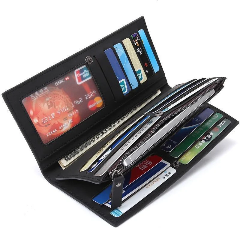 Männer Brieftaschen Casual Brieftasche Männer Geldbörse Clutch Bag Marke Leder Brieftasche lange Design Kartenhalter für Männer carteira