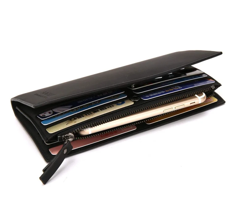 Männer Brieftaschen Casual Brieftasche Männer Geldbörse Clutch Bag Marke Leder Brieftasche lange Design Kartenhalter für Männer carteira