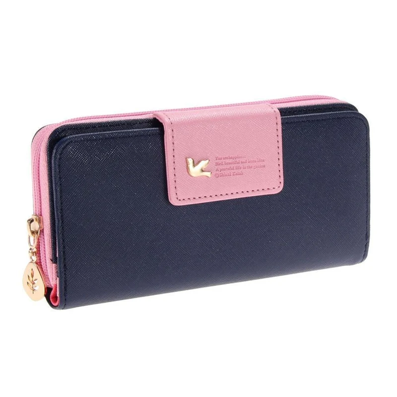 Frauen Geldbörsen Marke PU Leder Lange Leder Frauen Handtasche Haspe Zipper Brieftasche Karte Halter Kupplung Geld Tasche Carteira