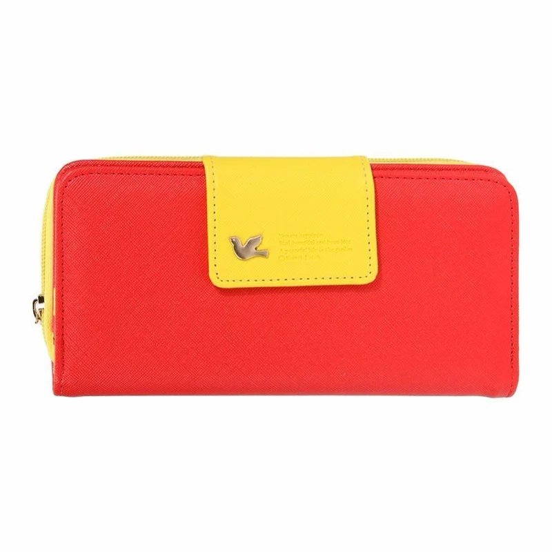Frauen Geldbörsen Marke PU Leder Lange Leder Frauen Handtasche Haspe Zipper Brieftasche Karte Halter Kupplung Geld Tasche Carteira