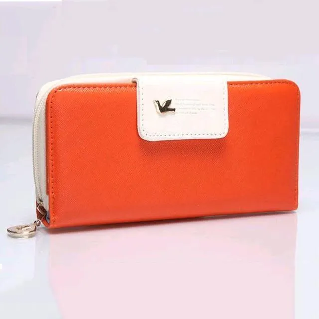 Mode Damen Geldbörsen Marke Brieftasche Frauen Lange Zipper Geldbörse Frauen Brieftaschen Pu Leder Karte Halter Bunte Kupplung Weibliche