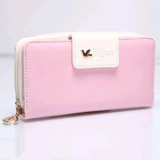 Mode Damen Geldbörsen Marke Brieftasche Frauen Lange Zipper Geldbörse Frauen Brieftaschen Pu Leder Karte Halter Bunte Kupplung Weibliche