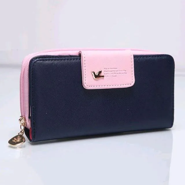 Mode Damen Geldbörsen Marke Brieftasche Frauen Lange Zipper Geldbörse Frauen Brieftaschen Pu Leder Karte Halter Bunte Kupplung Weibliche