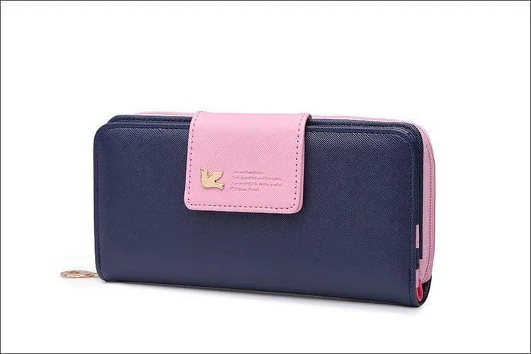 Mode Damen Geldbörsen Marke Brieftasche Frauen Lange Zipper Geldbörse Frauen Brieftaschen Pu Leder Karte Halter Bunte Kupplung Weibliche