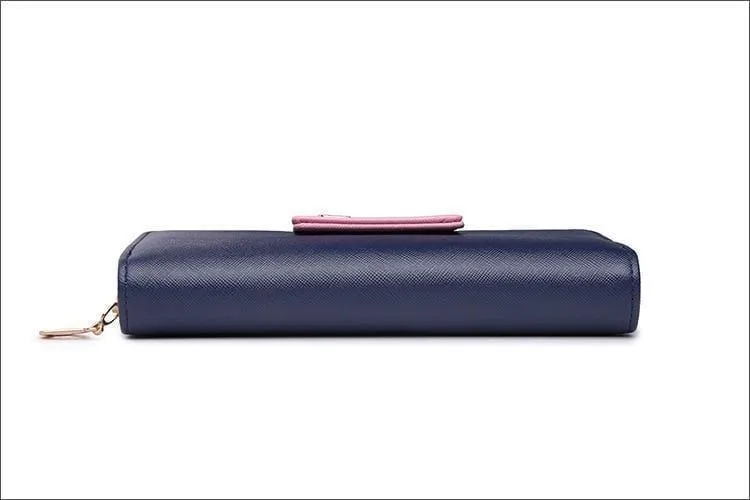 Mode Damen Geldbörsen Marke Brieftasche Frauen Lange Zipper Geldbörse Frauen Brieftaschen Pu Leder Karte Halter Bunte Kupplung Weibliche