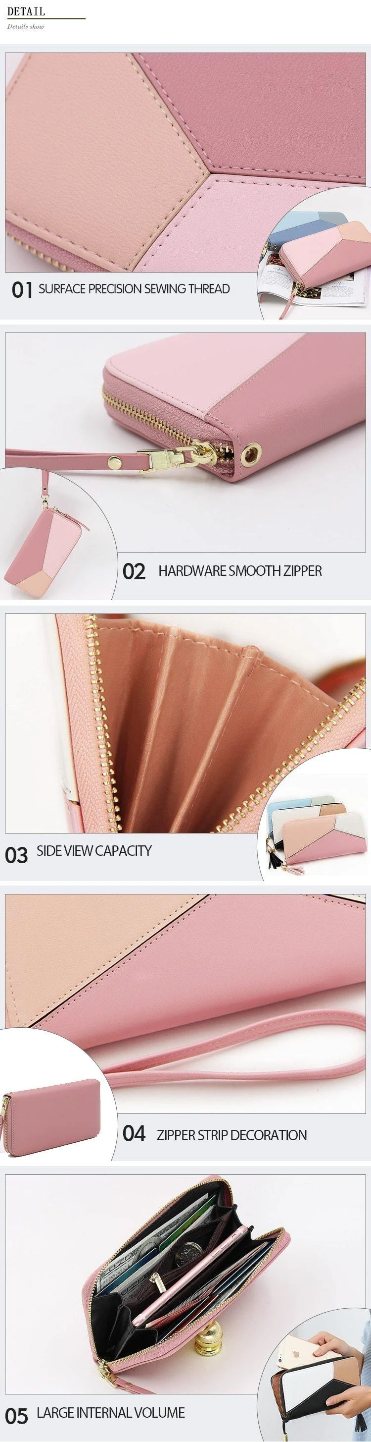 PU Damen Geldbörse, bestes Design, hochwertige modische Geldbörse, Damen, Mädchen, Handytasche, Geldbörse, Kartenhalter, lange Clutch, Münzbörse