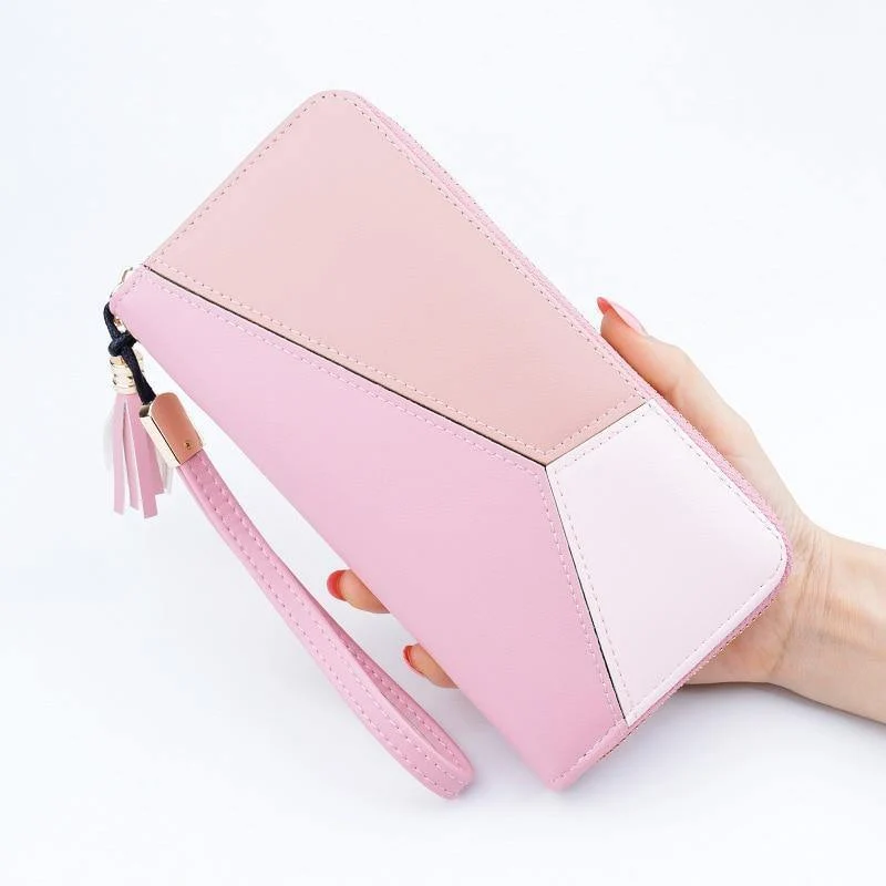PU Damen Geldbörse, bestes Design, hochwertige modische Geldbörse, Damen, Mädchen, Handytasche, Geldbörse, Kartenhalter, lange Clutch, Münzbörse