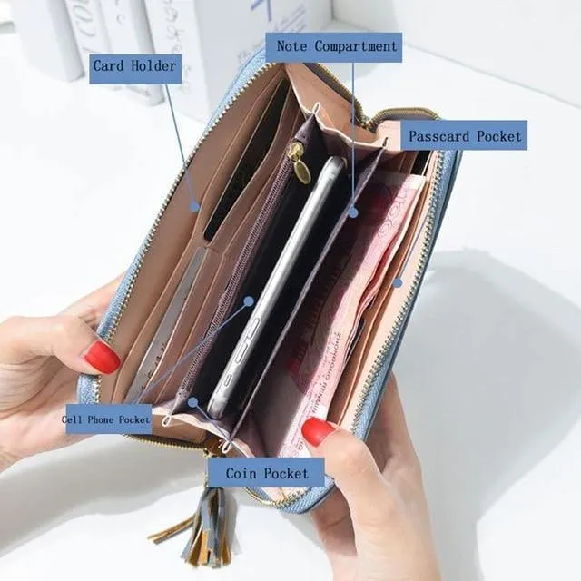 Frauen Brieftasche Weiblichen Geldbörse Mode Beste Brieftasche Fall Telefon Tasche Portefeuille Femme Carteira Feminina Handtasche