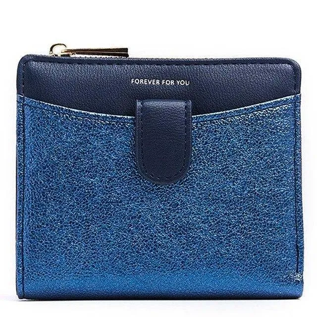 Glitter Pu Leder Frauen Brieftasche mit Zipper Münzfach Karte Halter Kurze Geldbörse Damen Kleine Brieftasche Weibliche Carteras NEU