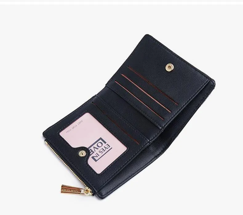Glitter Pu Leder Frauen Brieftasche mit Zipper Münzfach Karte Halter Kurze Geldbörse Damen Kleine Brieftasche Weibliche Carteras NEU