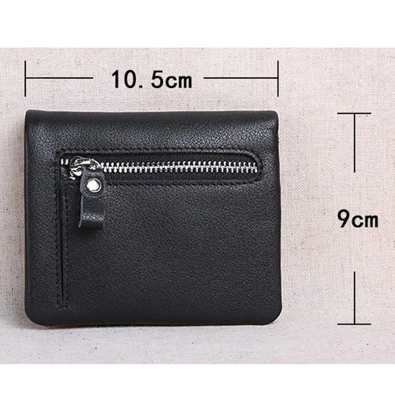 Mini geldbörse frauen leder kurze herren brieftasche leder Koreanische version der jungen ultra dünne vertikale brieftasche weichem leder