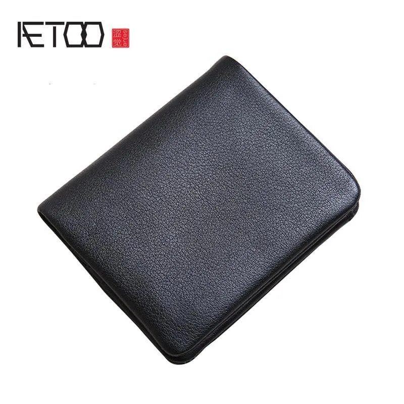 Mini geldbörse frauen leder kurze herren brieftasche leder Koreanische version der jungen ultra dünne vertikale brieftasche weichem leder